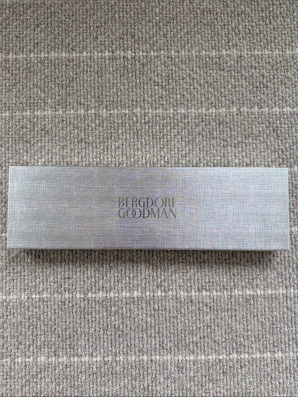 Bergdorf Goodman Tie Box - Silver